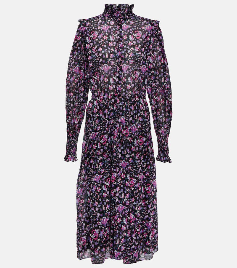 Marant Etoile Galoa floral cotton midi dress