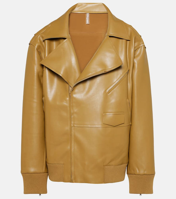 Norma Kamali Oversized faux leather jacket