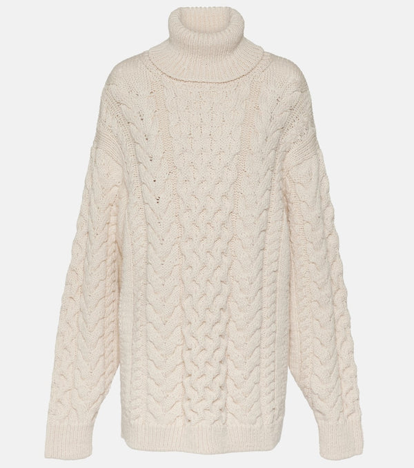 Marant Etoile Jade cable-knit turtleneck sweater