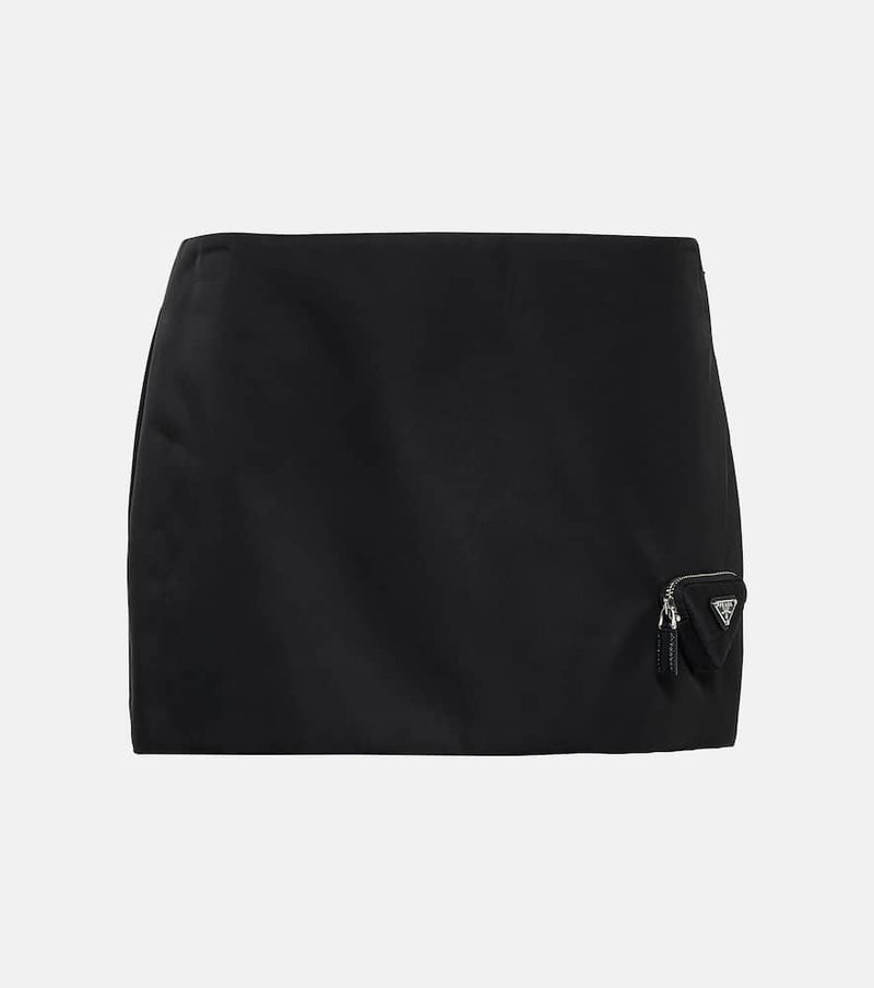 Prada Low-rise nylon miniskirt