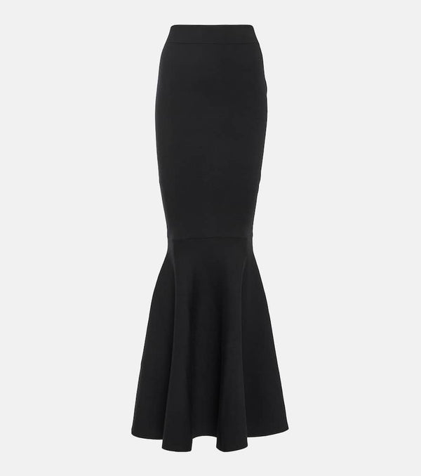 Nina Ricci High-rise wool-blend maxi skirt