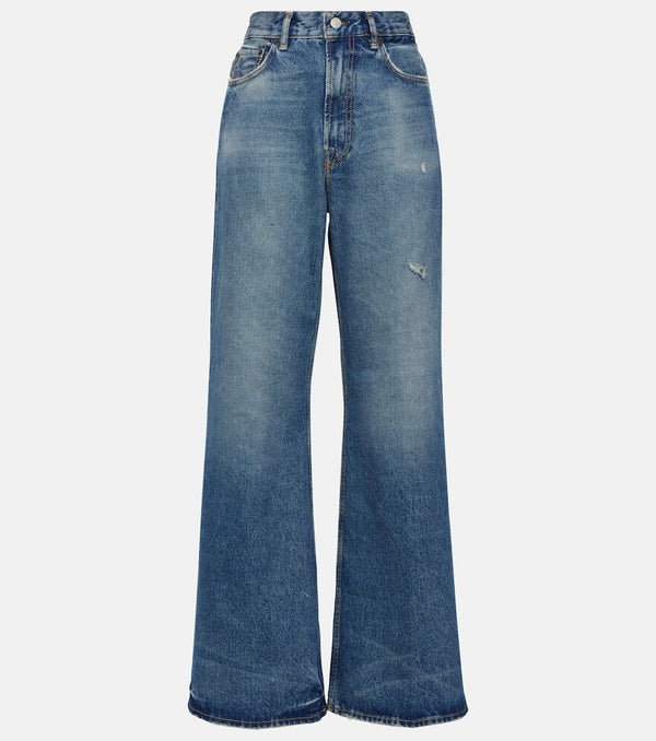 Acne Studios 2022F high-rise wide-leg jeans