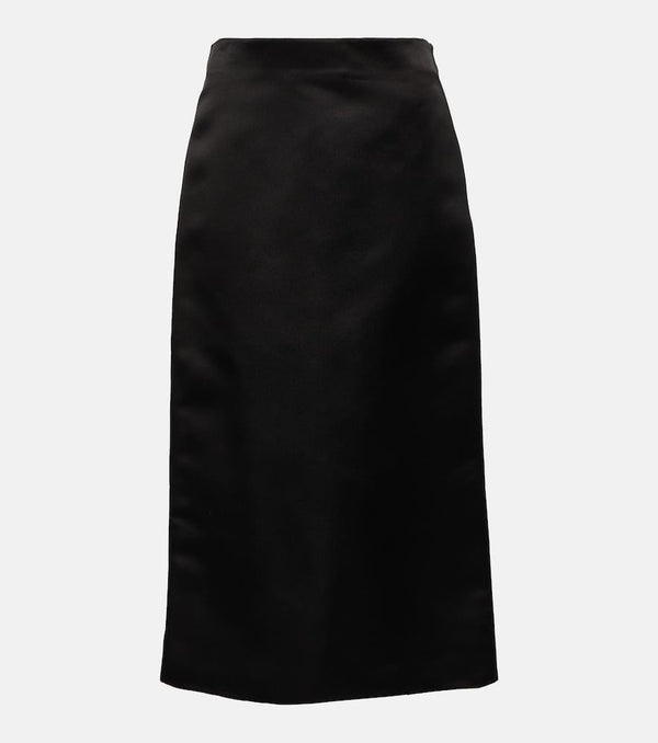 The Row Marinella silk midi skirt