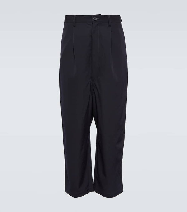 Comme des Garçons Homme High-rise cropped wool pants