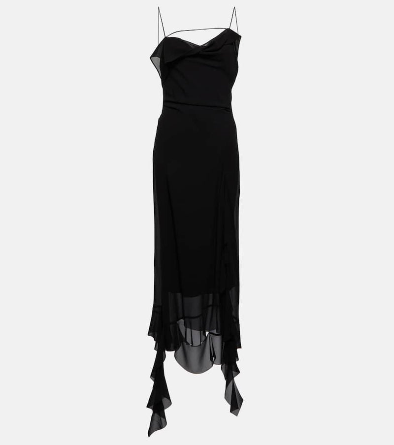 Acne Studios Ruffle-trimmed midi dress