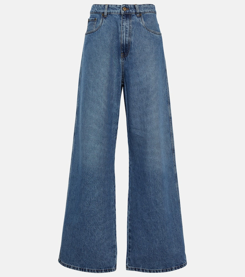 Miu Miu High-rise wide-leg jeans