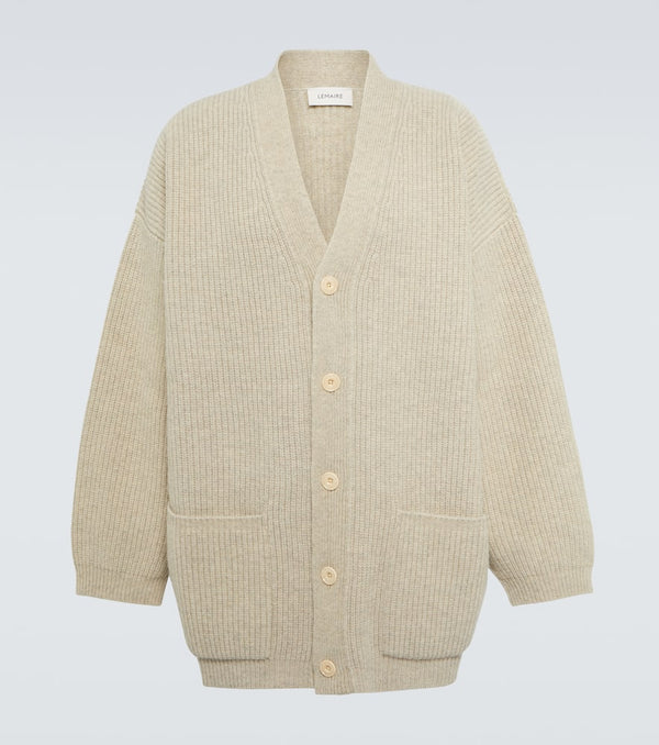 Lemaire Ribbed-knit wool cardigan