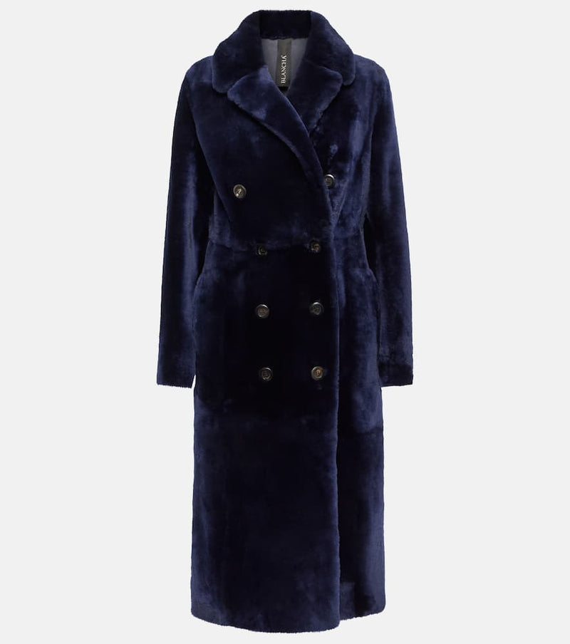 Blancha Double-breasted shearling coat