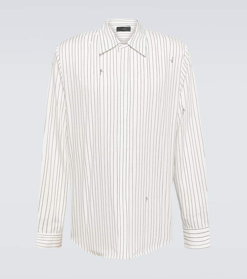 Amiri Logo cotton poplin shirt