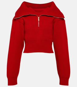 Jacquemus Le Maille Risoul cropped wool sweater