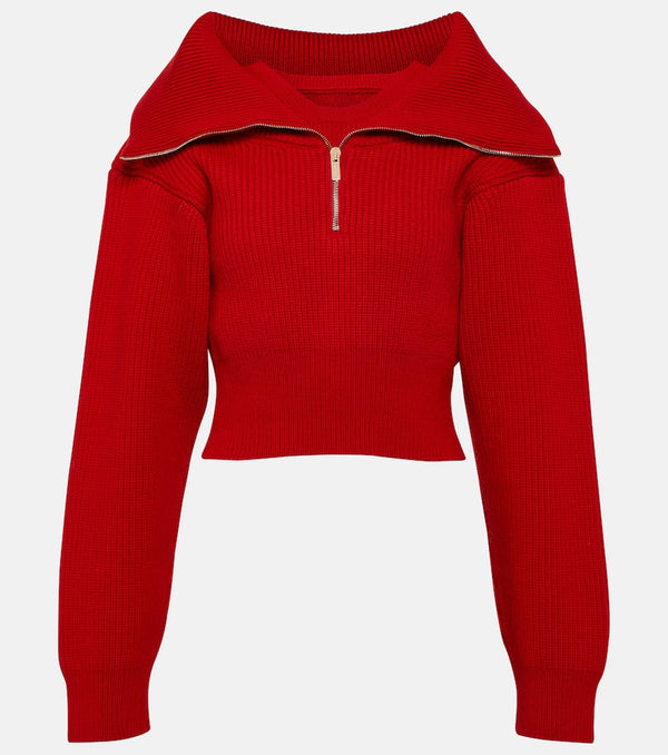 Jacquemus Le Maille Risoul cropped wool sweater