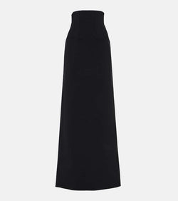 Ferragamo High-rise wool-blend maxi skirt