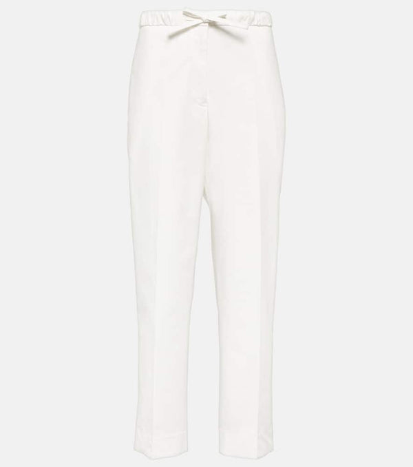 Jil Sander Cropped cotton straight pants