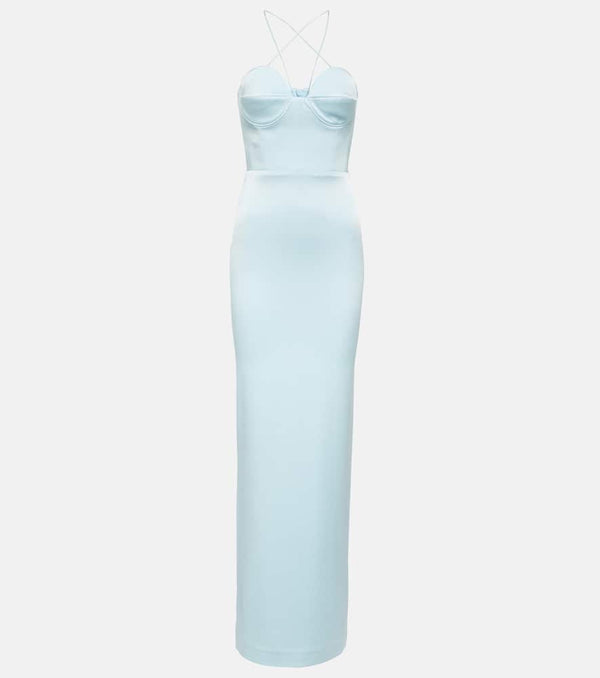 Alex Perry Conley satin crêpe maxi dress