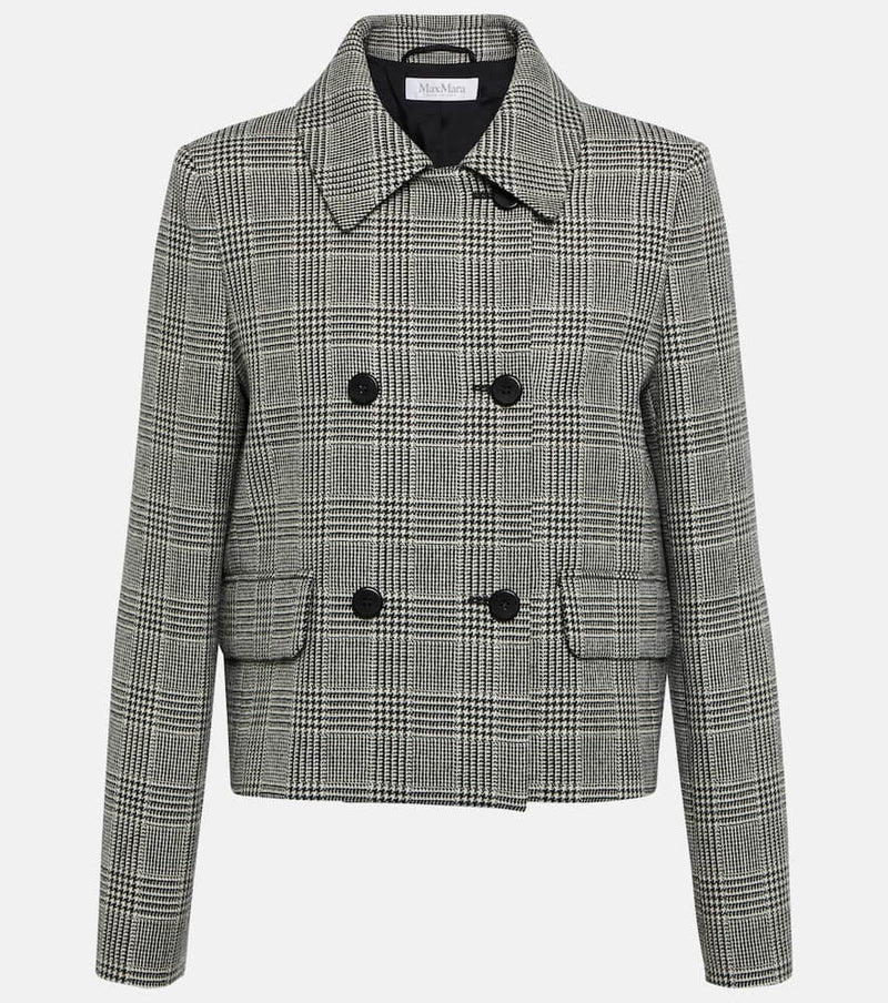 Max Mara Facella houndstooth wool jacket