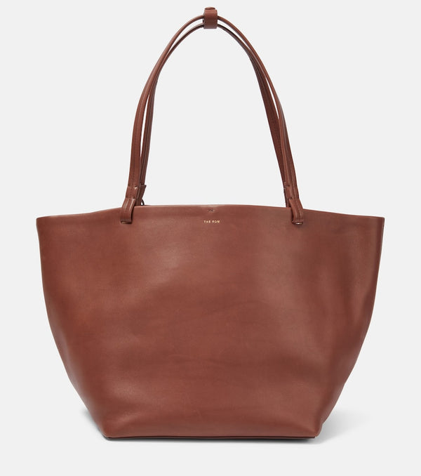 The Row Park Tote Three leather tote bag