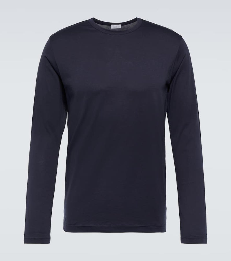 Sunspel Classic long sleeve cotton T-shirt