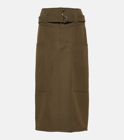 Tod's Wool midi skirt