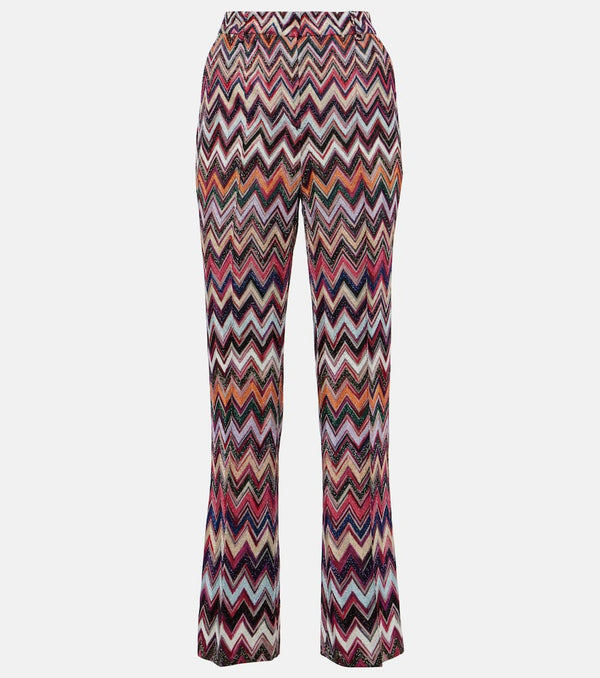 Missoni Zig Zag lamé flared pants