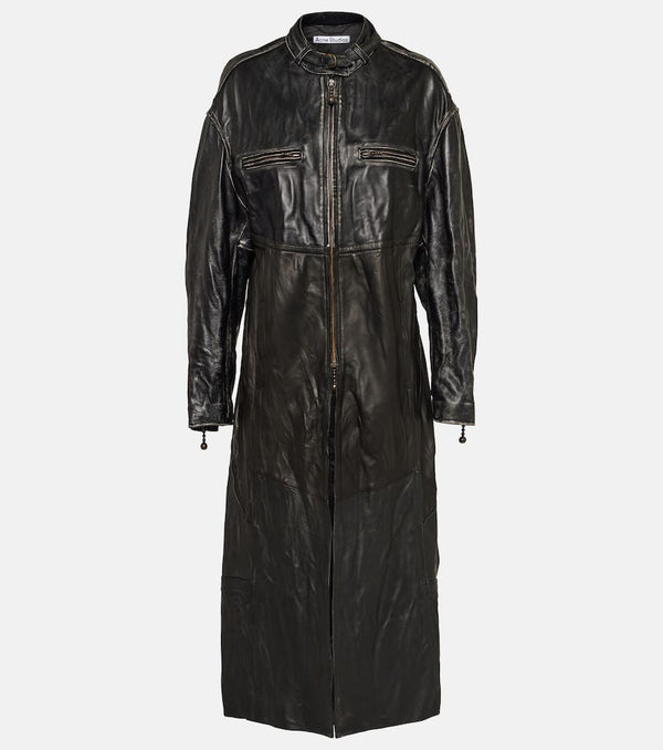 Acne Studios Paneled leather coat