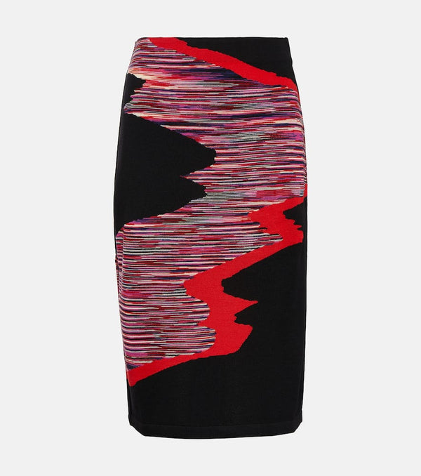 Missoni Space-dyed wool midi skirt