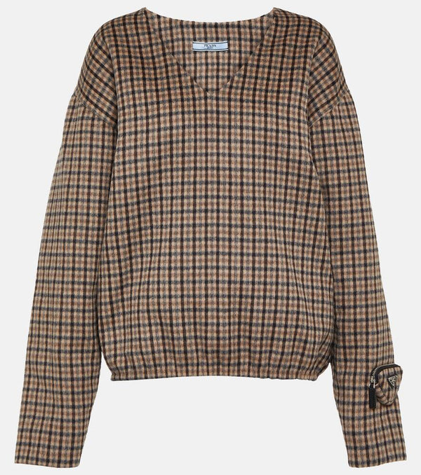 Prada Checked cashgora shirt