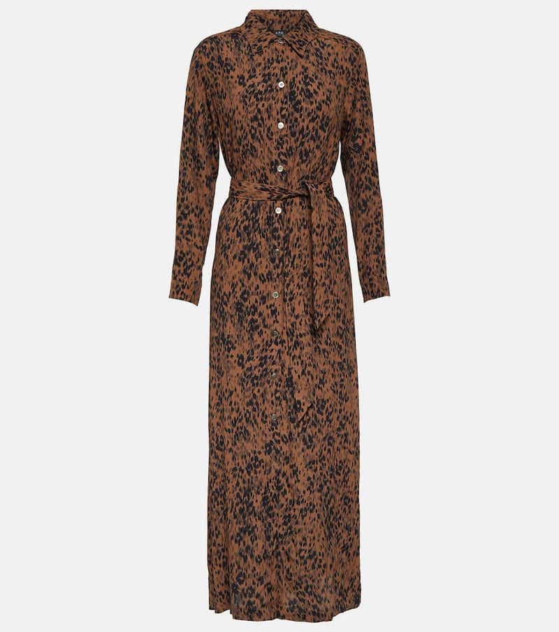 A.P.C. Gwyneth animal-printed maxi dress