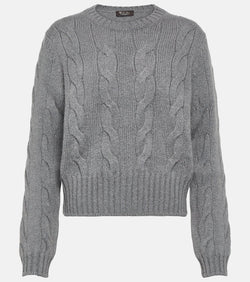 Loro Piana Cable-knit cashmere sweater