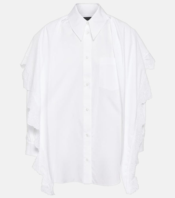 Simone Rocha Embroidered cotton shirt