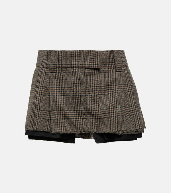 Miu Miu Prince of Wales checked miniskirt