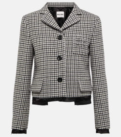 Miu Miu Houndstooth wool jacket