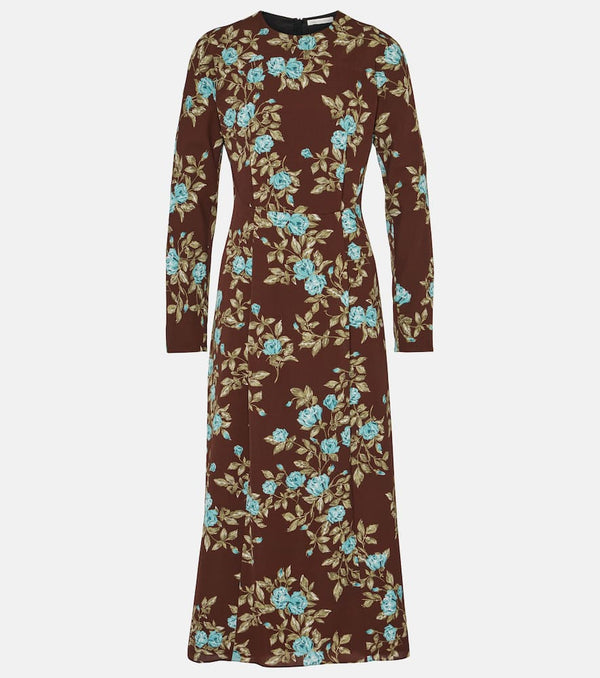 Emilia Wickstead Roland floral crêpe midi dress