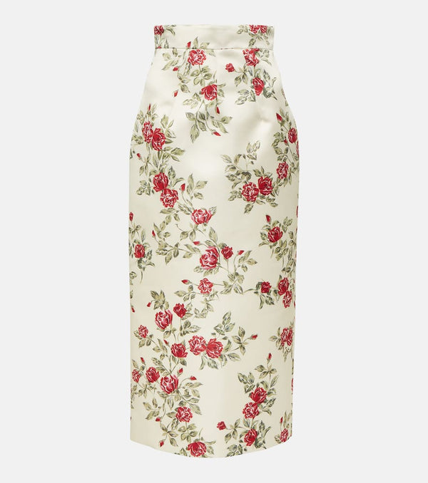 Emilia Wickstead Lorinda floral pencil skirt