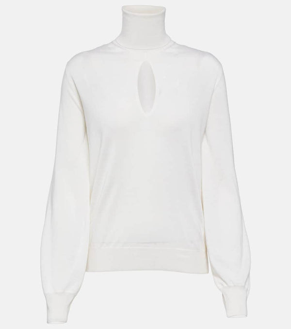 Tom Ford Cutout cashmere and silk turtleneck sweater