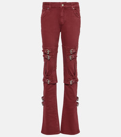 Blumarine Cutout mid-rise boyfriend jeans