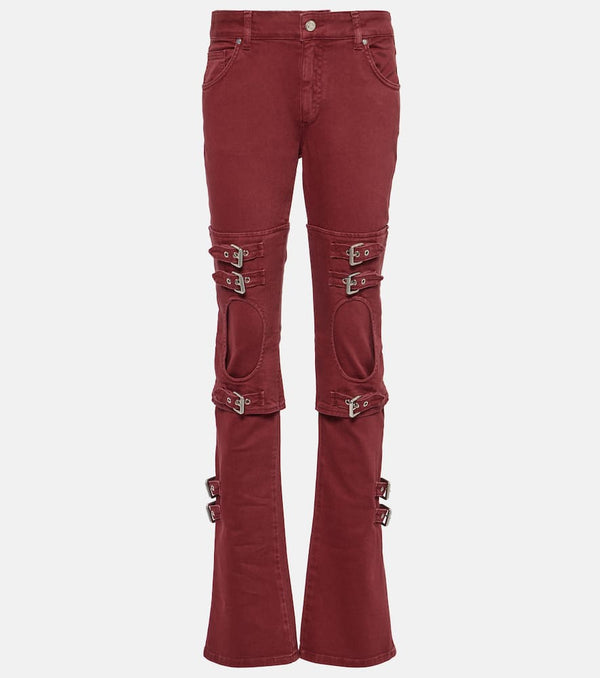 Blumarine Cutout mid-rise boyfriend jeans