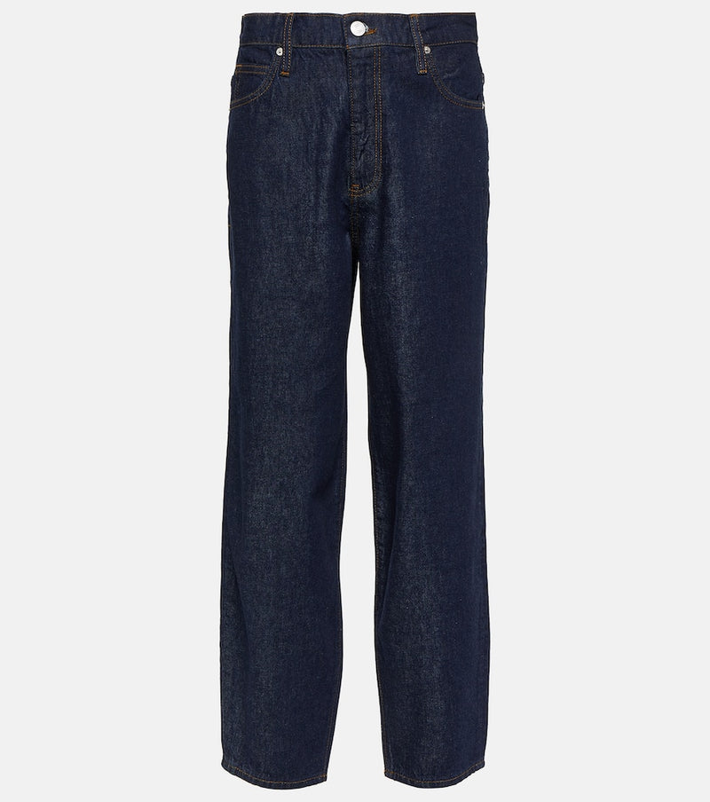 Frame High-rise barrel jeans