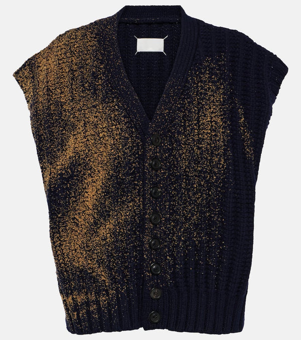 Maison Margiela Sandstorm ribbed-knit wool vest