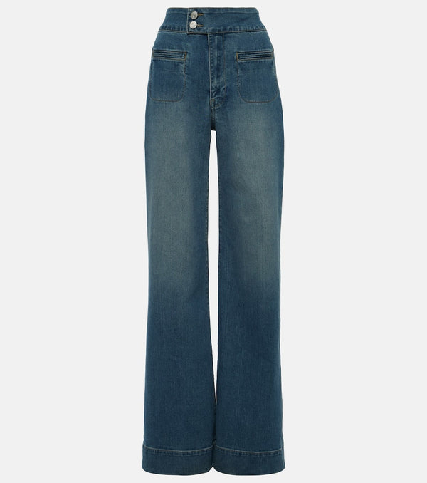 Frame Le Hardy high-rise wide-leg jeans