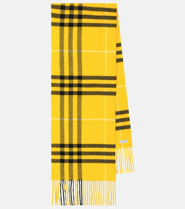 Burberry Burberry Check wool and cashmere scarf