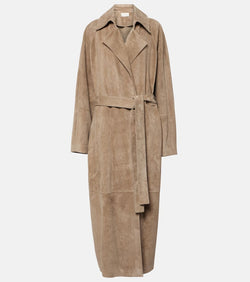 The Row Poseidone suede coat