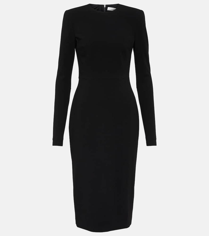 Victoria Beckham Wool crepe midi dress