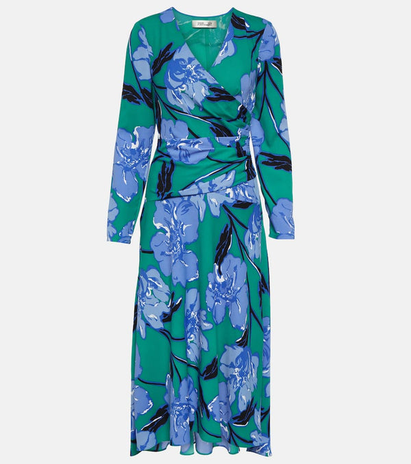 Diane von Furstenberg Feronia floral crêpe midi dress