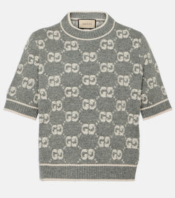 Gucci GG jacquard wool top