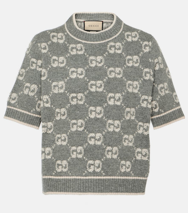 Gucci GG jacquard wool top