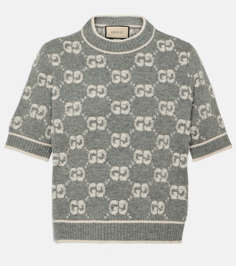 Gucci GG jacquard wool top