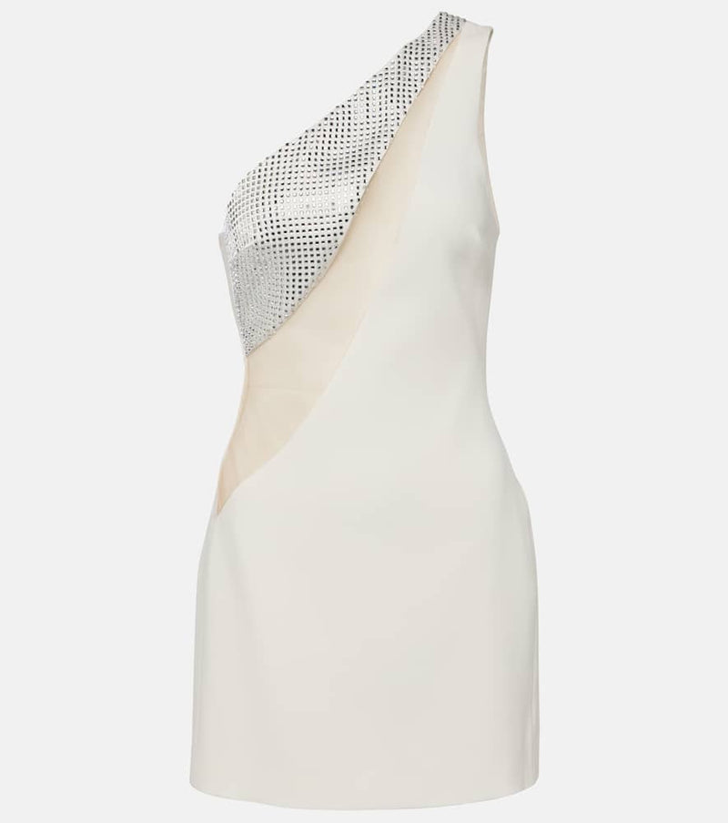 David Koma Embellished one-shoulder mini dress | LYBSTORE