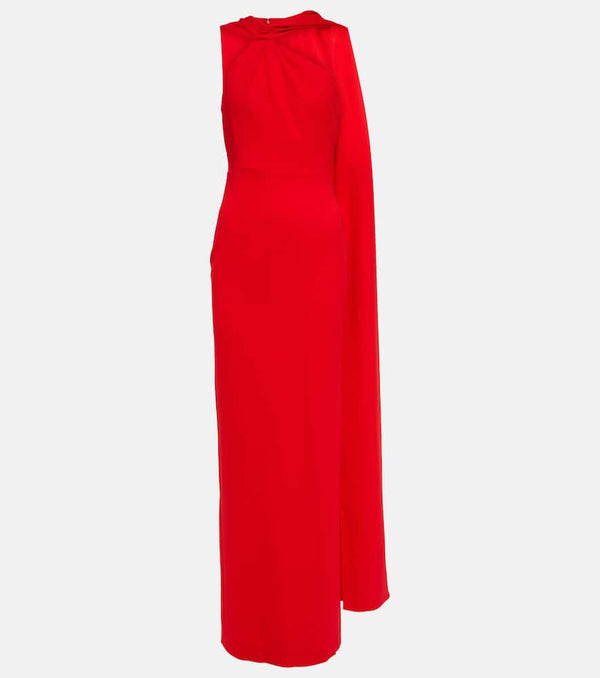 Roland Mouret Caped cady maxi dress