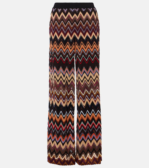 Missoni Zig Zag wool-blend wide-leg pants