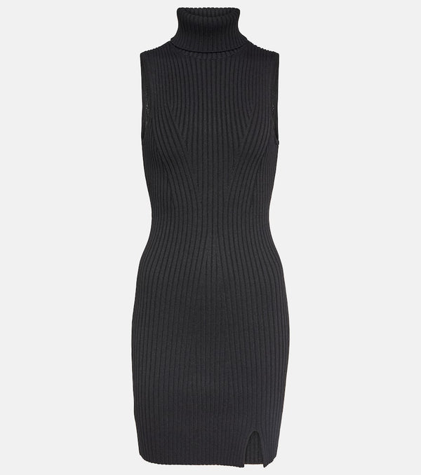 Staud Callum ribbed-knit turtleneck minidress